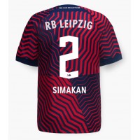 RB Leipzig Mohamed Simakan #2 Vonkajší futbalový dres 2023-24 Krátky Rukáv